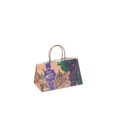 Eco Friendly Water Based Soy Ink Paper Bags For Fruits And Vegetables