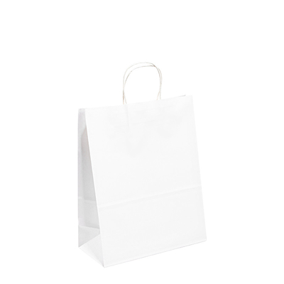 Valentine White Black Gift Shopping Kraft Handle Paper Bags For Wedding
