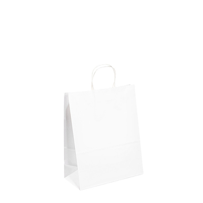 Valentine White Black Gift Shopping Kraft Handle Paper Bags For Wedding
