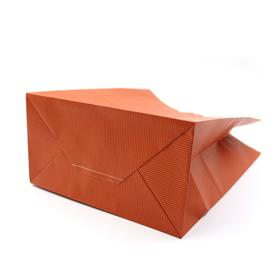 Uncoated Durable T Shirt Paper Bag Customized For Takeaway Packaging