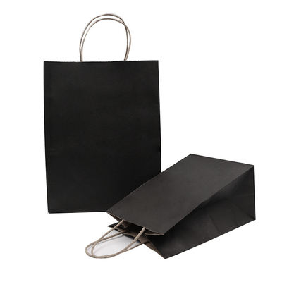 Recycled Paper T Shirt Bags 8 Color Flexo Printing For Wedding