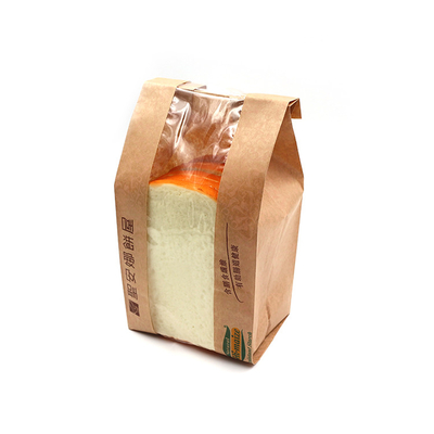 Multi Size Kraft Paper Packing Bags Eco Friendly Biodegradable For Take Away Bread
