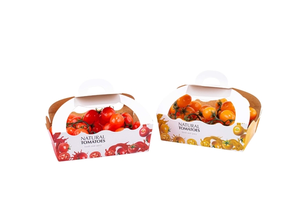 CMYK Fruit And Vegetable Packaging Boxes With Varnishing Embossing Printing