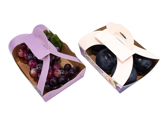 OEM ODM Vegetable Packing Box , Waterproof Cardboard Boxes With Handle