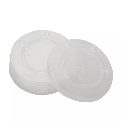 ODM OEM Cold Drink Lids ,  Disposable Straw Slot Lid For Paper Cups