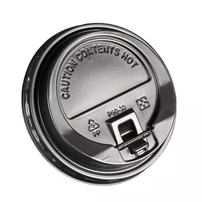 Disposable 12oz Coffee Cup Lids , Eco Friendly 16oz Plastic Cup Lids