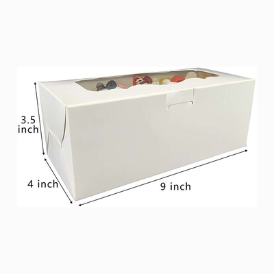 Customized White Paperboard Food Container Paper Box With UV Coating And Vanishing