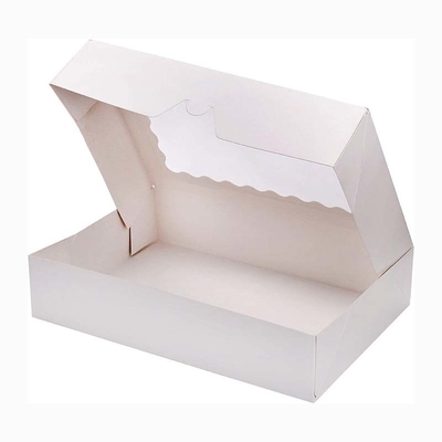 Waterproof Oilproof Kraft Takeaway Food Boxes With Clear Window OEM/ODM