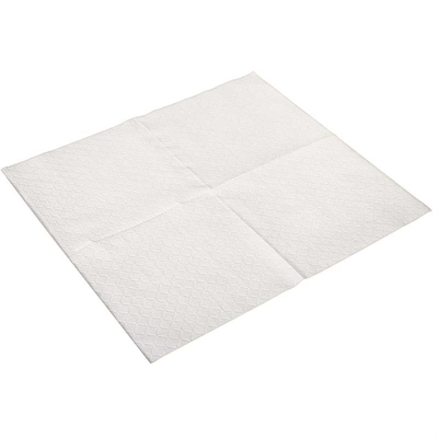 Sustainable Wood Pre Folded Paper Napkins 27×27cm 1 Ply White Color