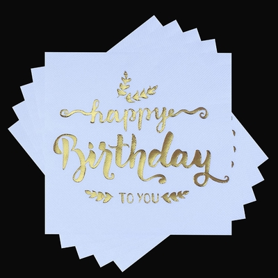Edge Embossing Paper Napkin Tissue Square Shape For Home Hotel Party