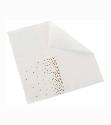 Disposable Christmas Cocktail Napkin , Decorative Tissue Paper For Dinner Party