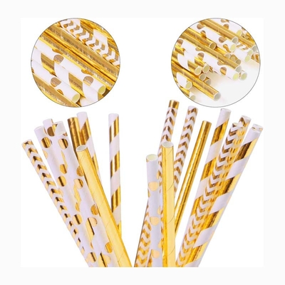 Food Grade Colorful Paper Straws , Paper Bubble Tea Straws With CMYK Pantone Printing