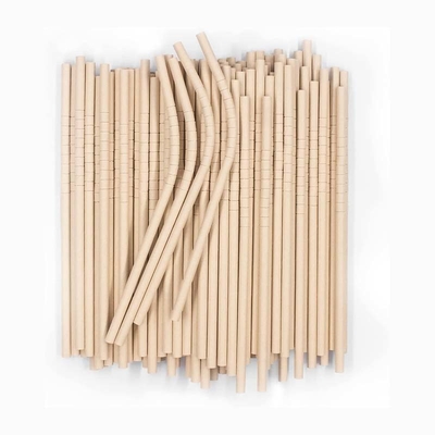 OEM Paper Drinking Straws Bendable Fully Curved For Milk Coffee