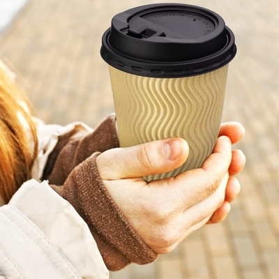 ODM Take Away Paper Cup , Double Wall 12oz Disposable Coffee Cups