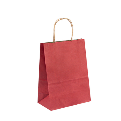 Twisted Handle Paper Bags Compostable Sustainable For Takeaway