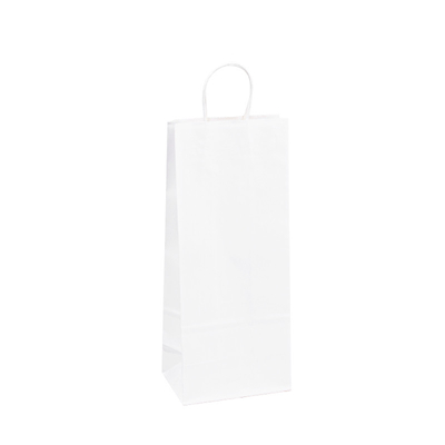 Flexo Printing Handle Paper Bags For Shopping FSC FDA Certification