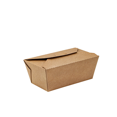 Waterproof And Oilproof Food Container Paper Box For Catering Packaging