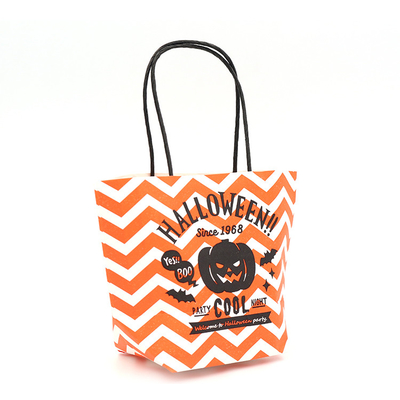 8 Color Flexo Printing Paper Twist Rope Handled Paper Bags With AI / CDR / PDF Art File