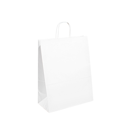OEM ODM Recyclable Kraft Handle Paper Bags With Your Own Logo