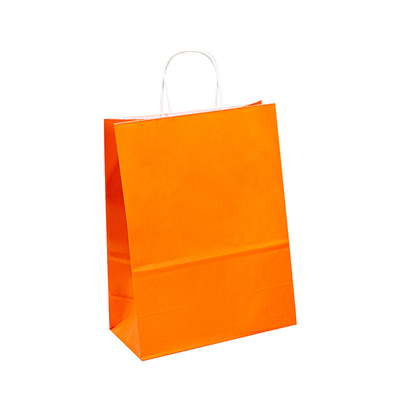 Brown / White Paper Bags With OEM ODM Service MOQ 50000