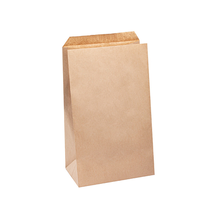 Takeout Takeaway Kraft Lunch Paper Bags Custom Printed Carrier To Go Restaurant