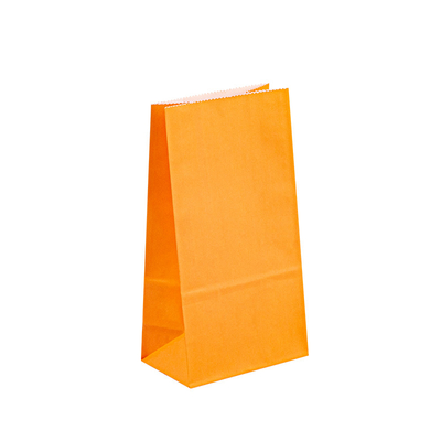 Fold Top Printed Kraft Paper Sandwich Bags Grease Proof Popcorn Candy Cookie Fries Chip Packaging