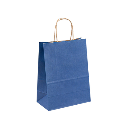 Heavy Duty Handle Paper Bags With 10kg Carry Weight 100gsm - 150gsm Thickness