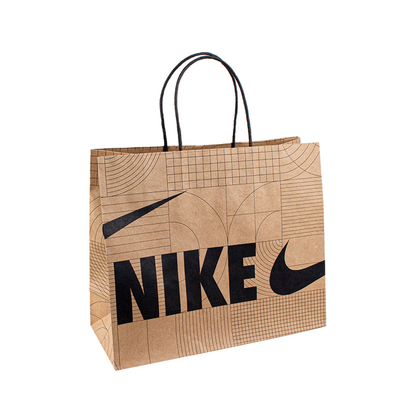 Custom Kraft Paper Shopping Bag Recycled Brown Kraft Paper Bags With Handle