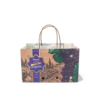 Customizable Sustainable Fruit Packing Paper Bags For Fruits And Vegetables