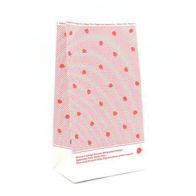 Uncoated Lining Kraft Paper Packing Bags 8 Color Flexo Printing For Food Packaging