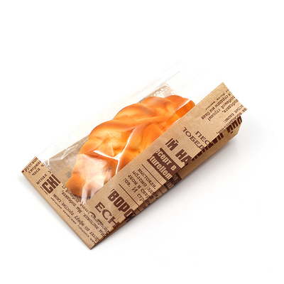 Premium Quality Kraft Paper Packing Bag With Clear Windows Customized
