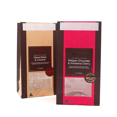 OEM ODM Service Kraft Paper Packing Bags Disposable Brown / White / Customized