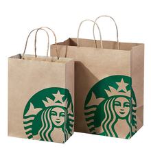 Eco Friendly Kraft Paper Bags For Bakery Goods / Takeaway / Fast Food