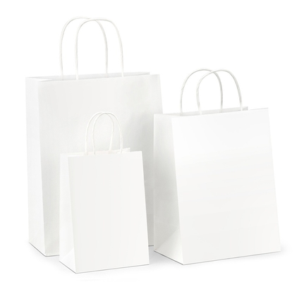 Uncoated Lining Paper Shopping Bags Customized Size CMYK / Pantone 8 Color Flexo Printing