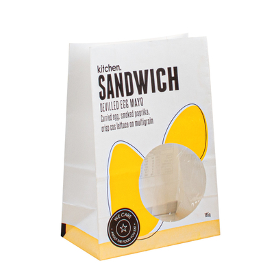 OEM Kraft Paper Packing Bag Oil-resistance Inside Finishing Paper Baguette Bread Bags