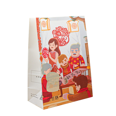 Eco Friendly Biodegradable Kraft Paper Bags With Clear Window For Packaging