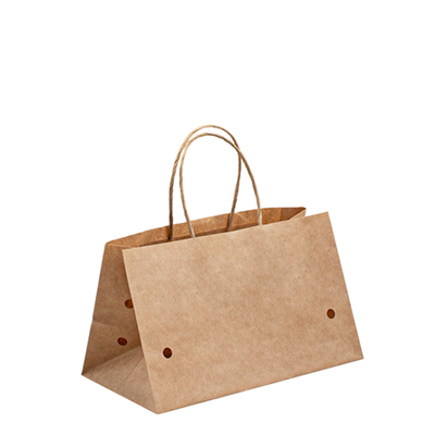 Uncoated Lining Shopping Handle Bags For Food Transportation