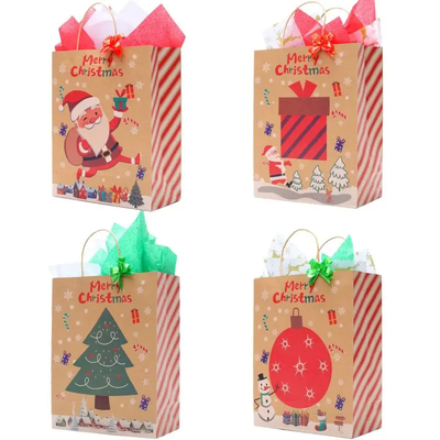 Custom Order Kraft Paper Packing Bags Inside Finishing Resistant Both Grease And Water