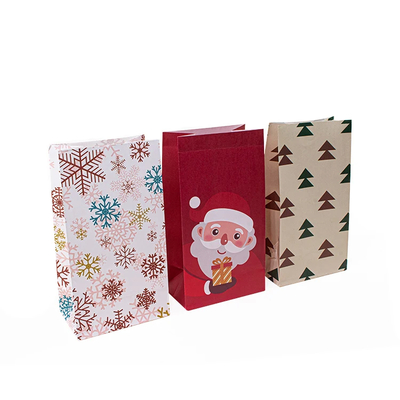 Food Grade Kraft Paper Packing Bags Brown/White/Customized Eco-friendly Water-based Soy Ink