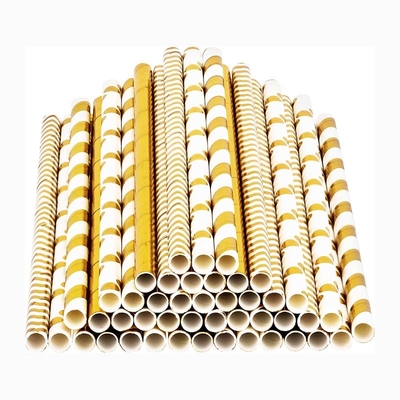Food Grade Colorful Paper Straws , Paper Bubble Tea Straws With CMYK Pantone Printing