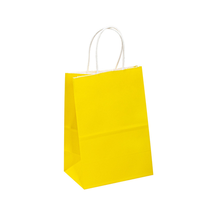 Shopping Convenient Portable Kraft Paper Bag Custom Logo Design Size Wholesale