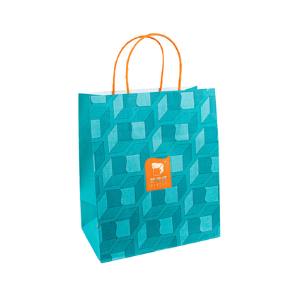 Food Grade Biodegradable Handle Paper Bags For Restaurant Takeaway