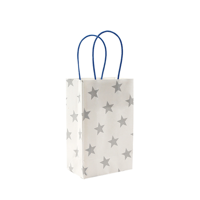 Recyclable Handle Paper Bags Eco Friendly Water Based Soy Ink Printing