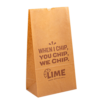 Embossing Kraft Paper Packing Bags with Eco-friendly Water-based Soy Ink and Clear Window