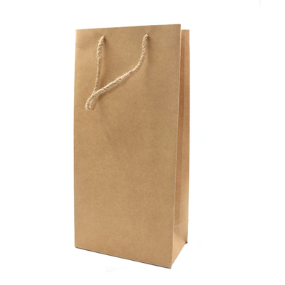 Custom Order Kraft Paper Packing Bags with 8 Color Flexo Printing and Hologram Effect