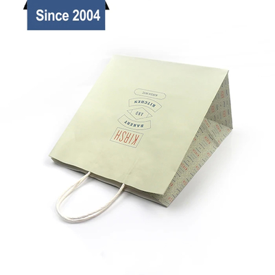 1-3 Working Days Samples Lead Time Handle Paper Bags with Paper Twist Rope