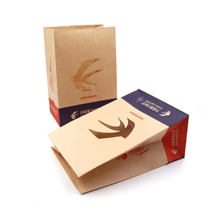 8 Color Flexo Printing Paper Fruit Bags with Paper Twist Rope Handle